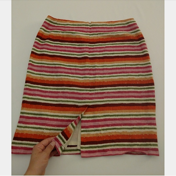Talbots Striped Pencil Skirt - Picture 2 of 6